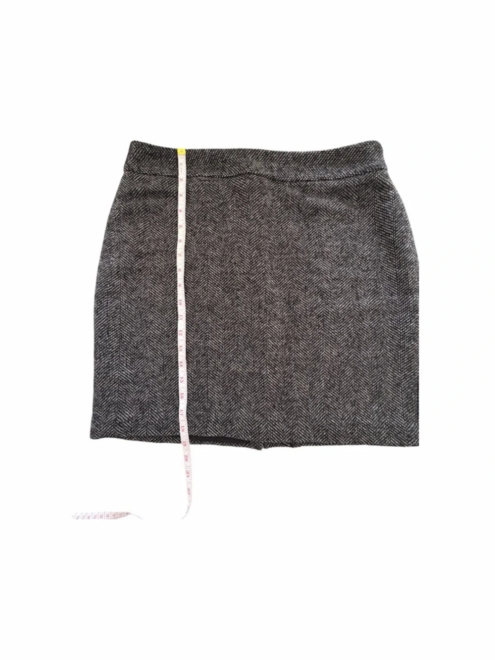 Banana republicblack and white herringbone wool-blend skirt